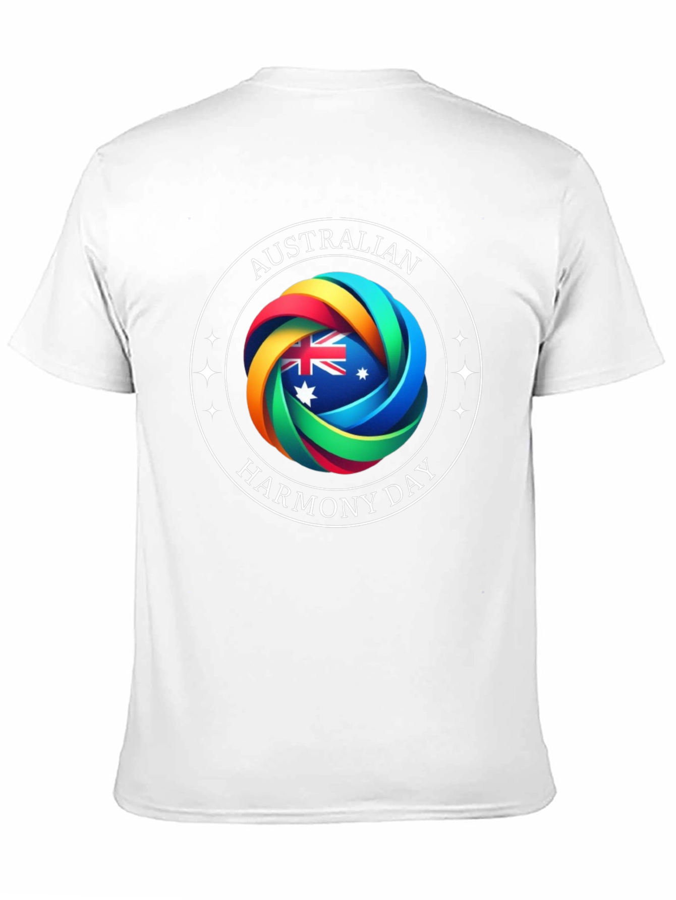 Australian Harmony Day Black T-Shirt