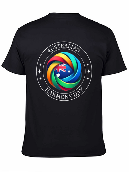 Australian Harmony Day Black T-Shirt