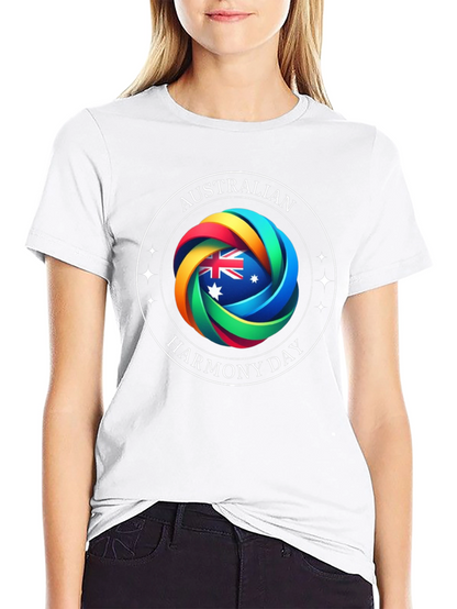 Australian Harmony Day Black T-Shirt