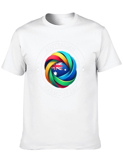 Australian Harmony Day Black T-Shirt