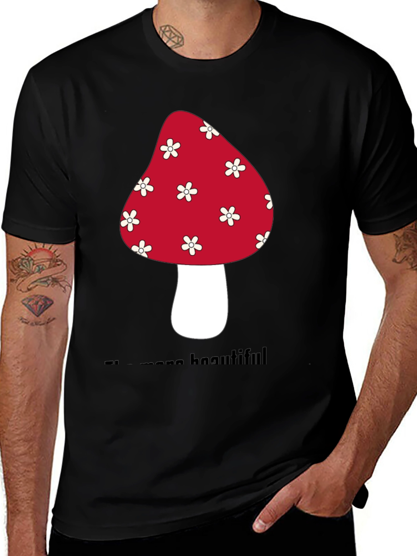 Mushroom Graphic T-Shirt - Unisex Cotton Tee