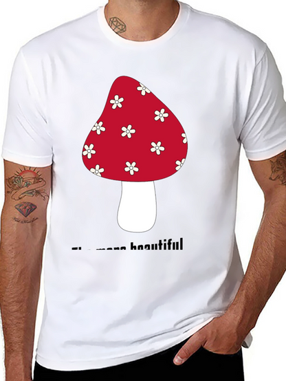 Mushroom Graphic T-Shirt - Unisex Cotton Tee
