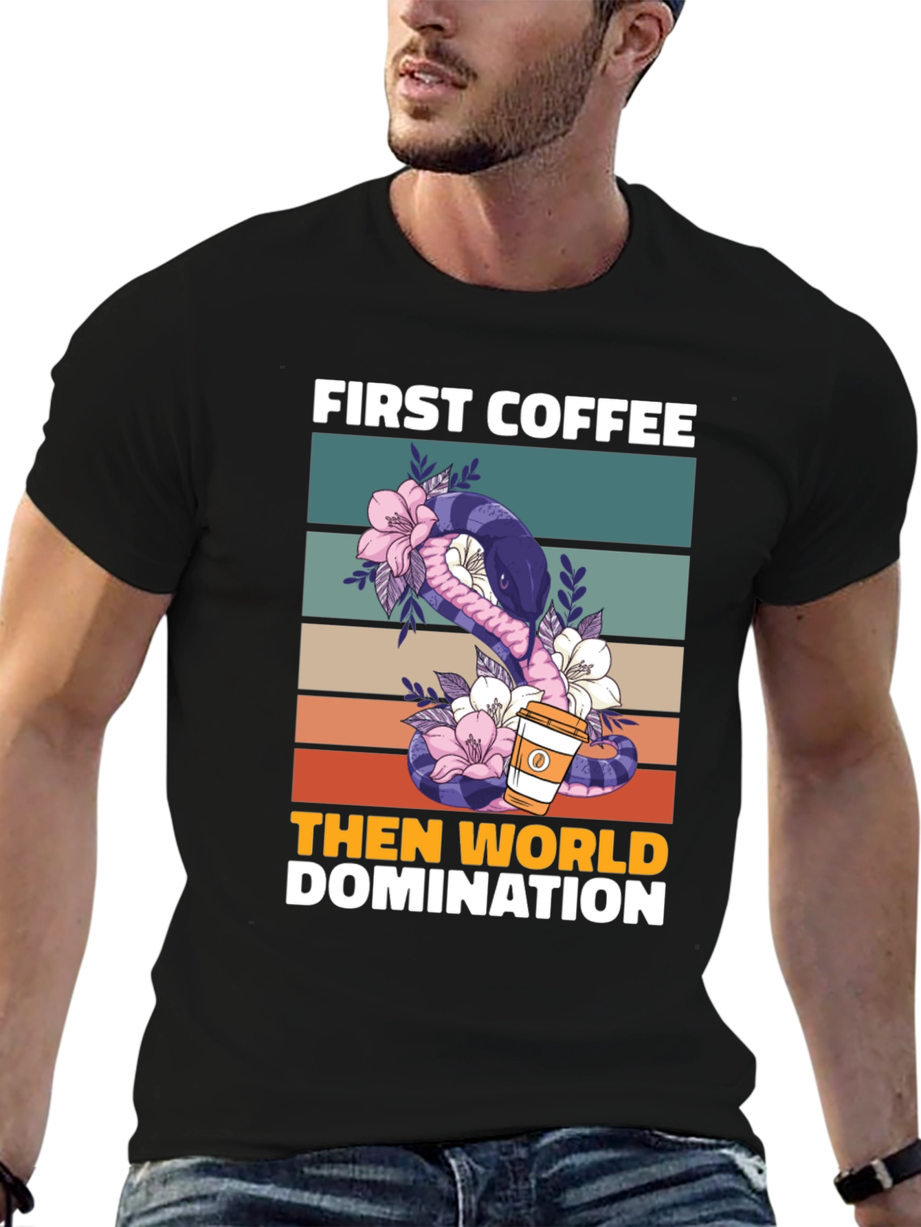 First Coffee Then World Domination T-Shirt