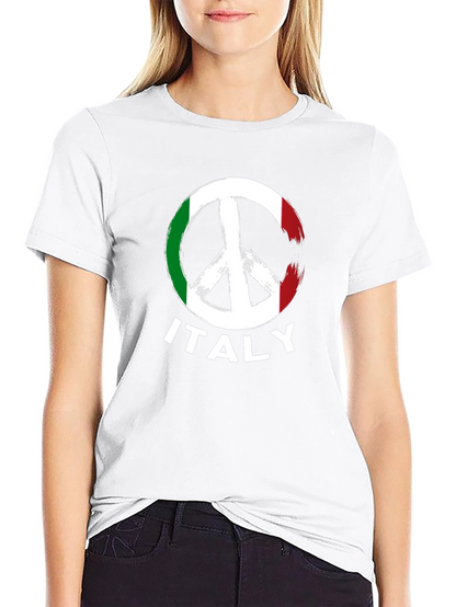 Italy Peace Sign T-Shirt - Country Pride Tee