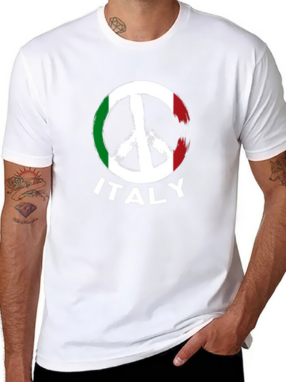 Italy Peace Sign T-Shirt - Country Pride Tee