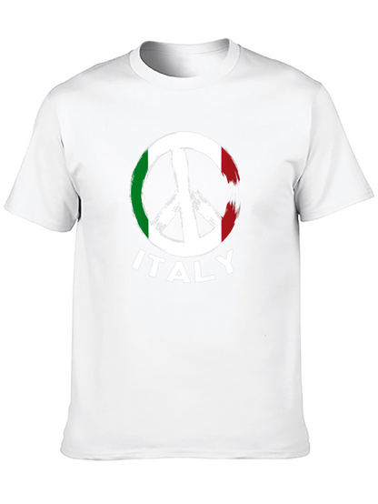 Italy Peace Sign T-Shirt - Country Pride Tee