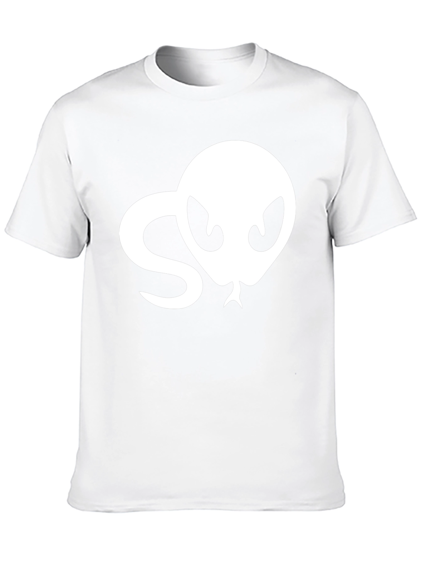 Snake Head Graphic Tee - Black Cotton T-Shirt
