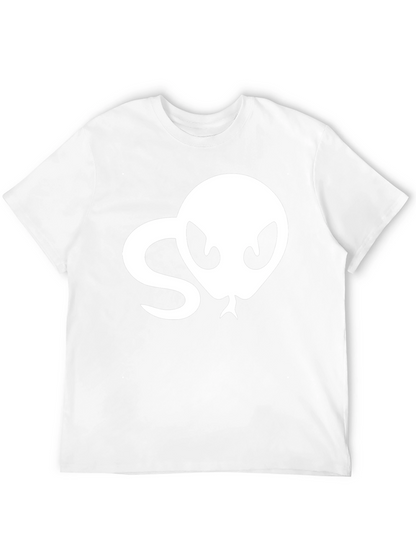 Snake Head Graphic Tee - Black Cotton T-Shirt