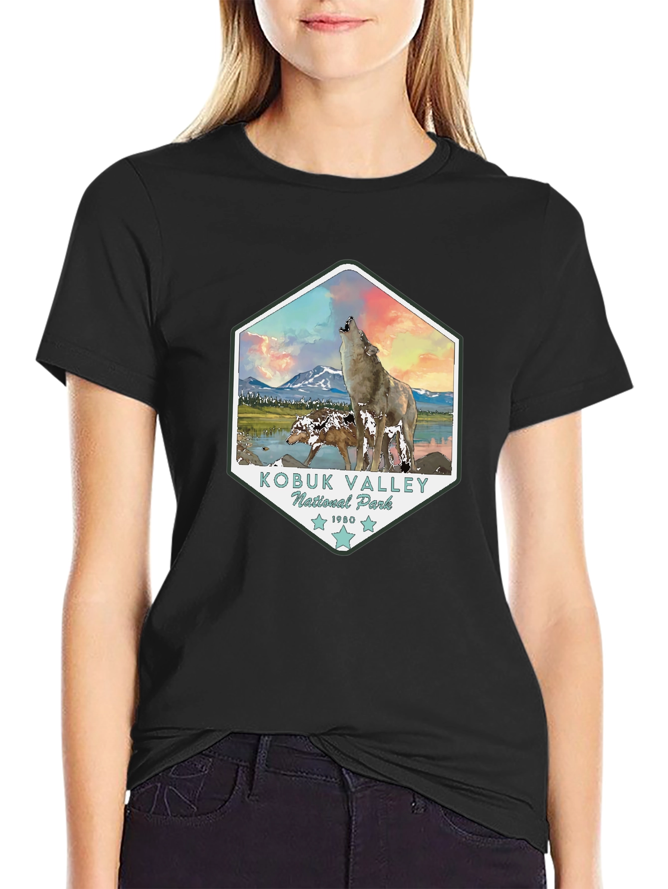 Kobuk Valley National Park Wolf Graphic Tee