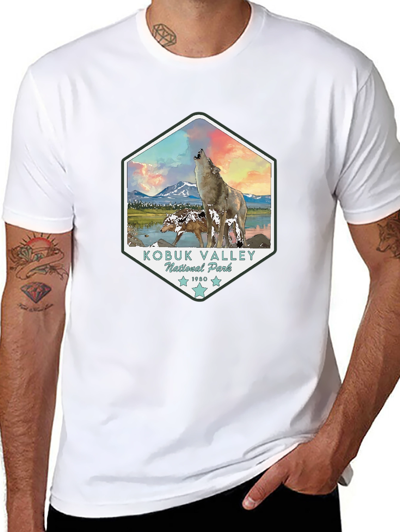 Kobuk Valley National Park Wolf Graphic Tee