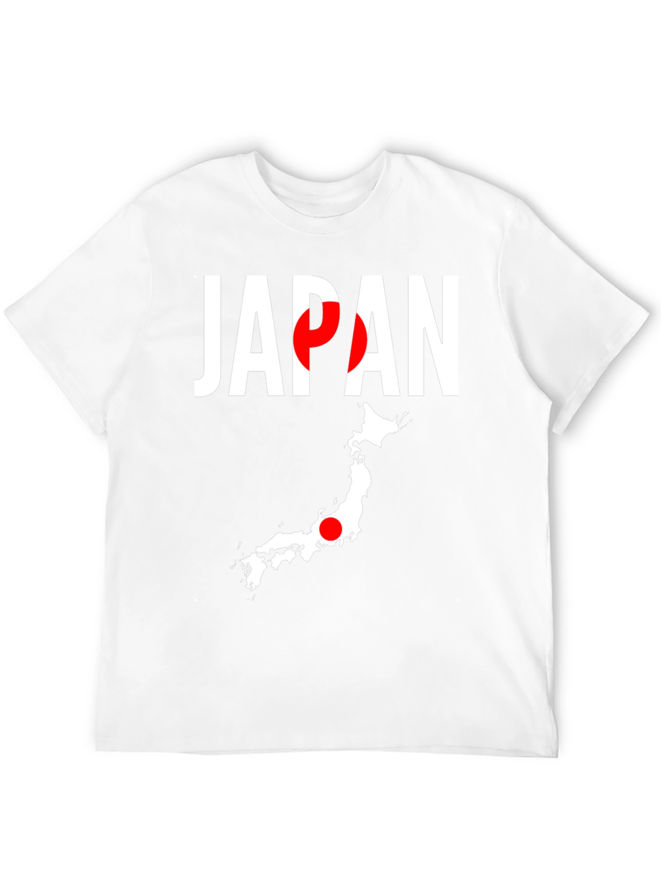 Japan Flag Graphic Tee - Black Crew Neck T-Shirt