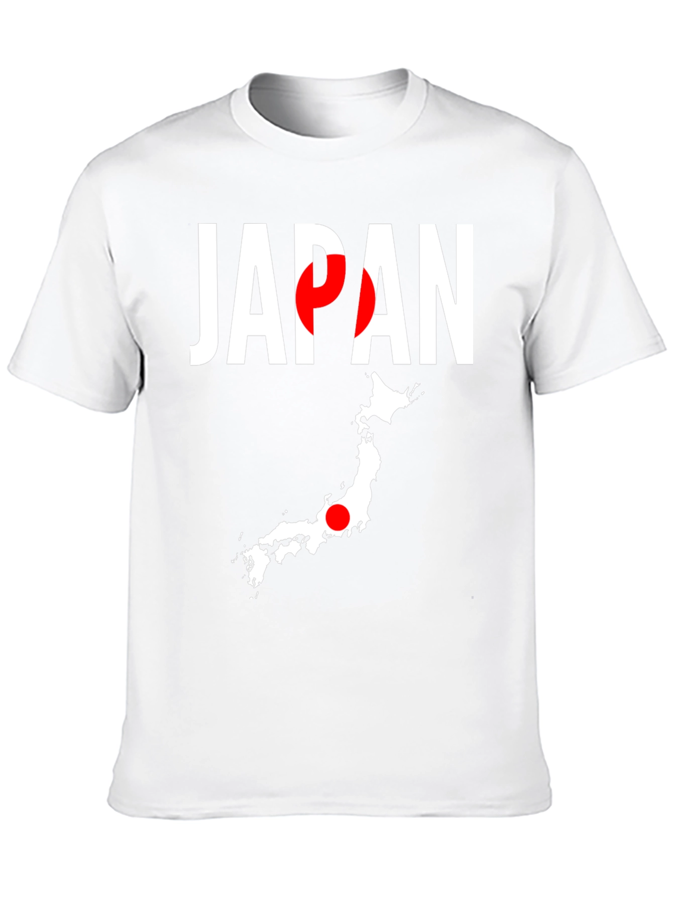 Japan Flag Graphic Tee - Black Crew Neck T-Shirt