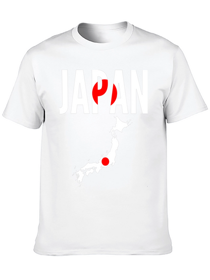 Japan Flag Graphic Tee - Black Crew Neck T-Shirt