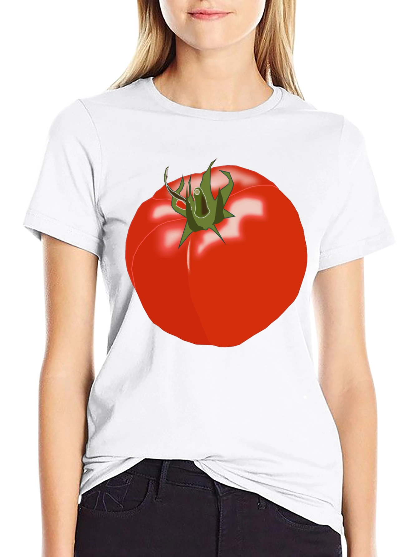 Tomato Graphic Tee - Unisex Black T-Shirt