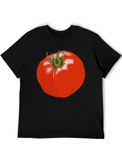 Tomato Graphic Tee - Unisex Black T-Shirt