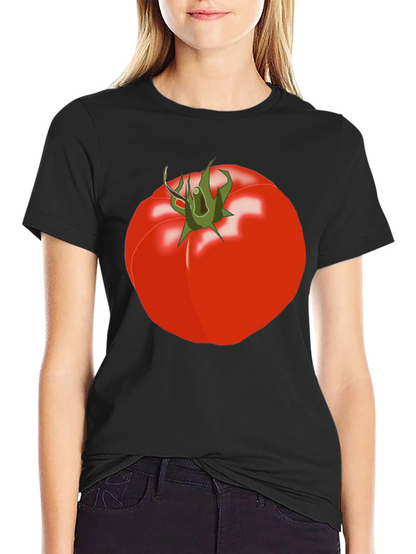 Tomato Graphic Tee - Unisex Black T-Shirt