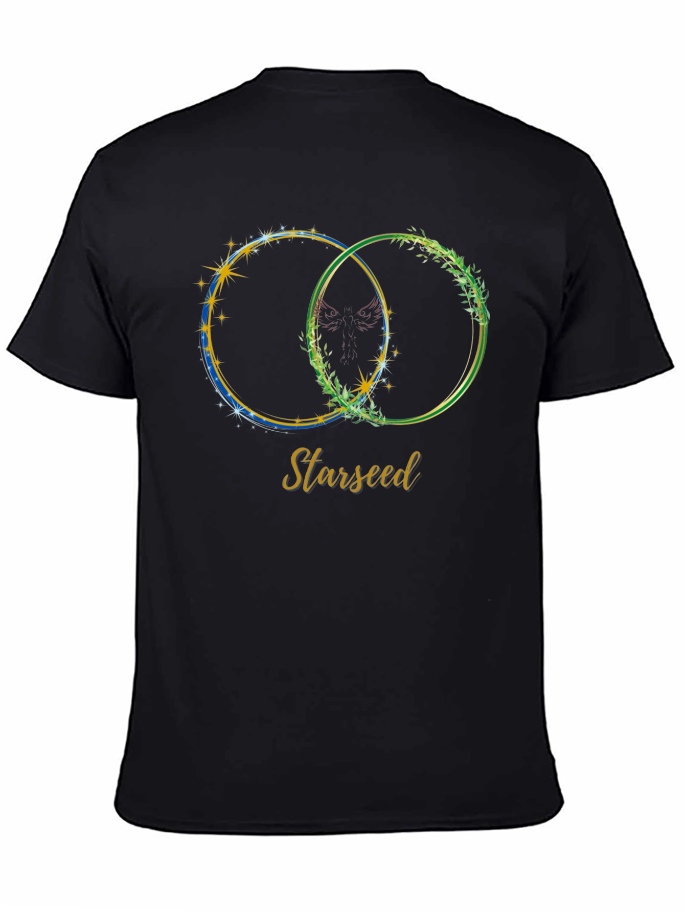 Starseed Graphic Print Tee - Black Casual T-Shirt