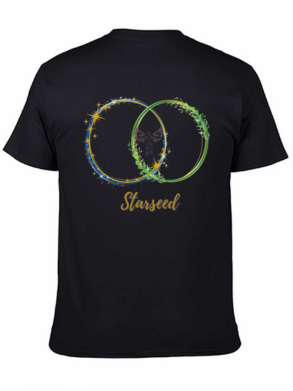 Starseed Graphic Print Tee - Black Casual T-Shirt