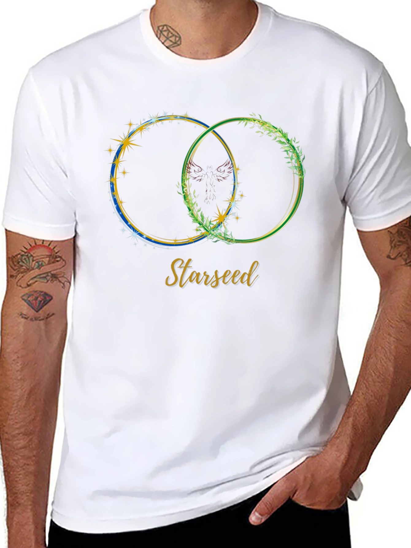 Starseed Graphic Print Tee - Black Casual T-Shirt