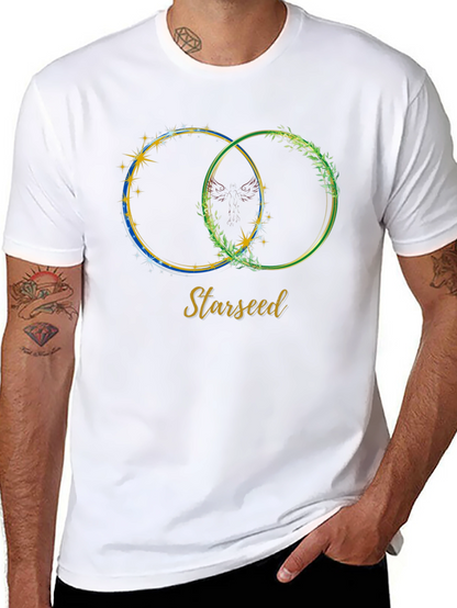 Starseed Graphic Print Tee - Black Casual T-Shirt