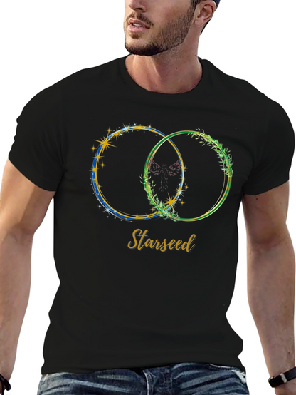 Starseed Graphic Print Tee - Black Casual T-Shirt