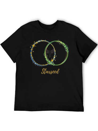 Starseed Graphic Print Tee - Black Casual T-Shirt
