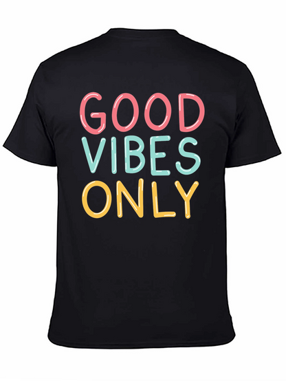Good Vibes Only Graphic Tee - Trendy Casual Shirt