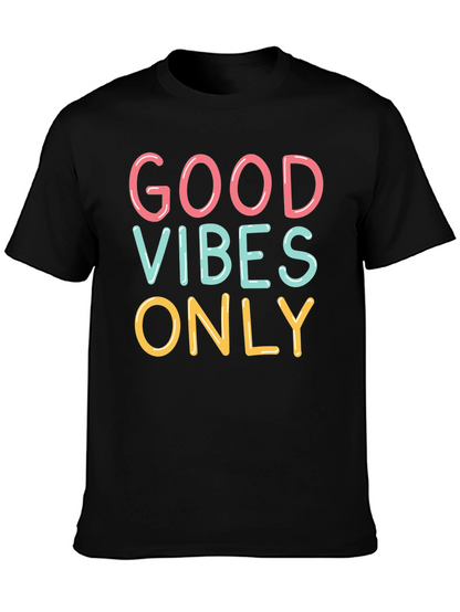 Good Vibes Only Graphic Tee - Trendy Casual Shirt