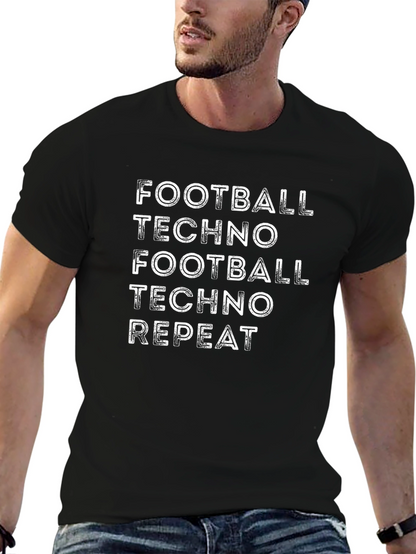 Football Techno Repeat Graphic T-Shirt