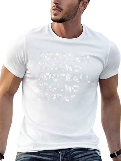 Football Techno Repeat Graphic T-Shirt