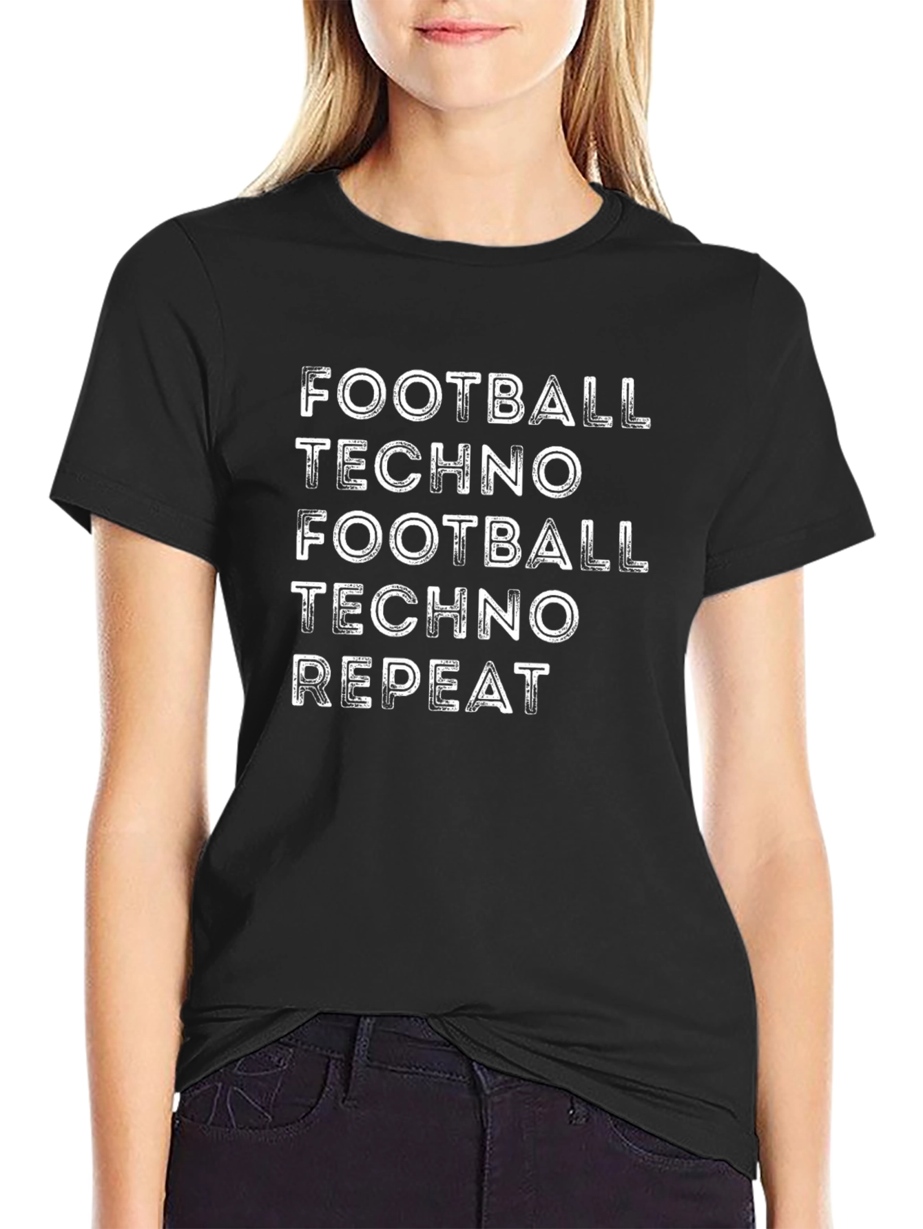 Football Techno Repeat Graphic T-Shirt