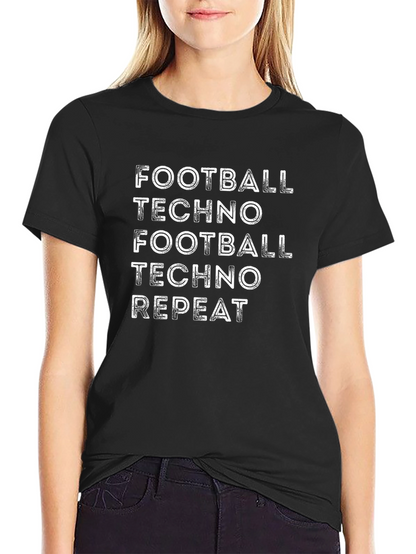 Football Techno Repeat Graphic T-Shirt