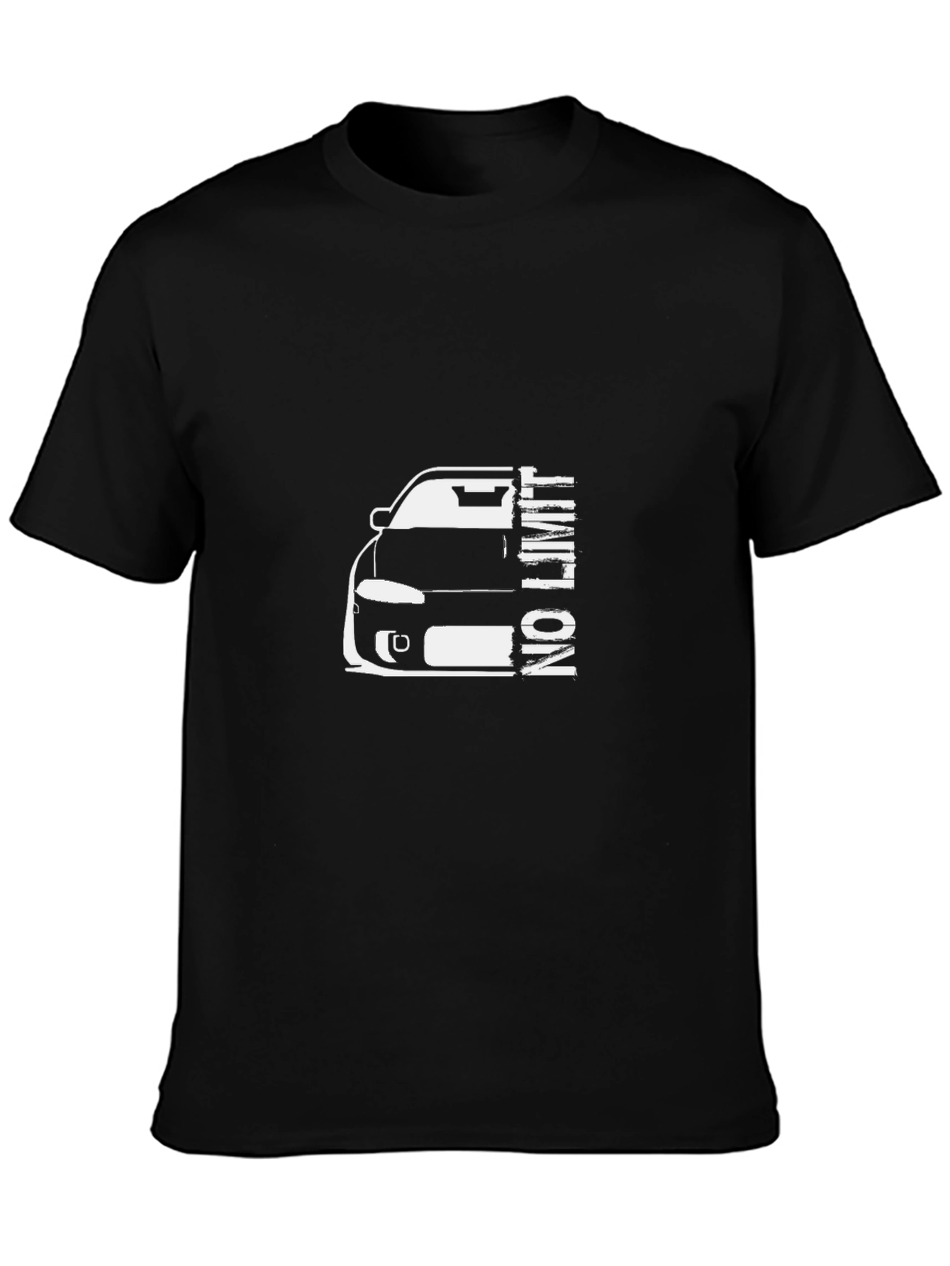 No Limit Car Graphic Black T-Shirt