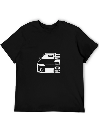 No Limit Car Graphic Black T-Shirt