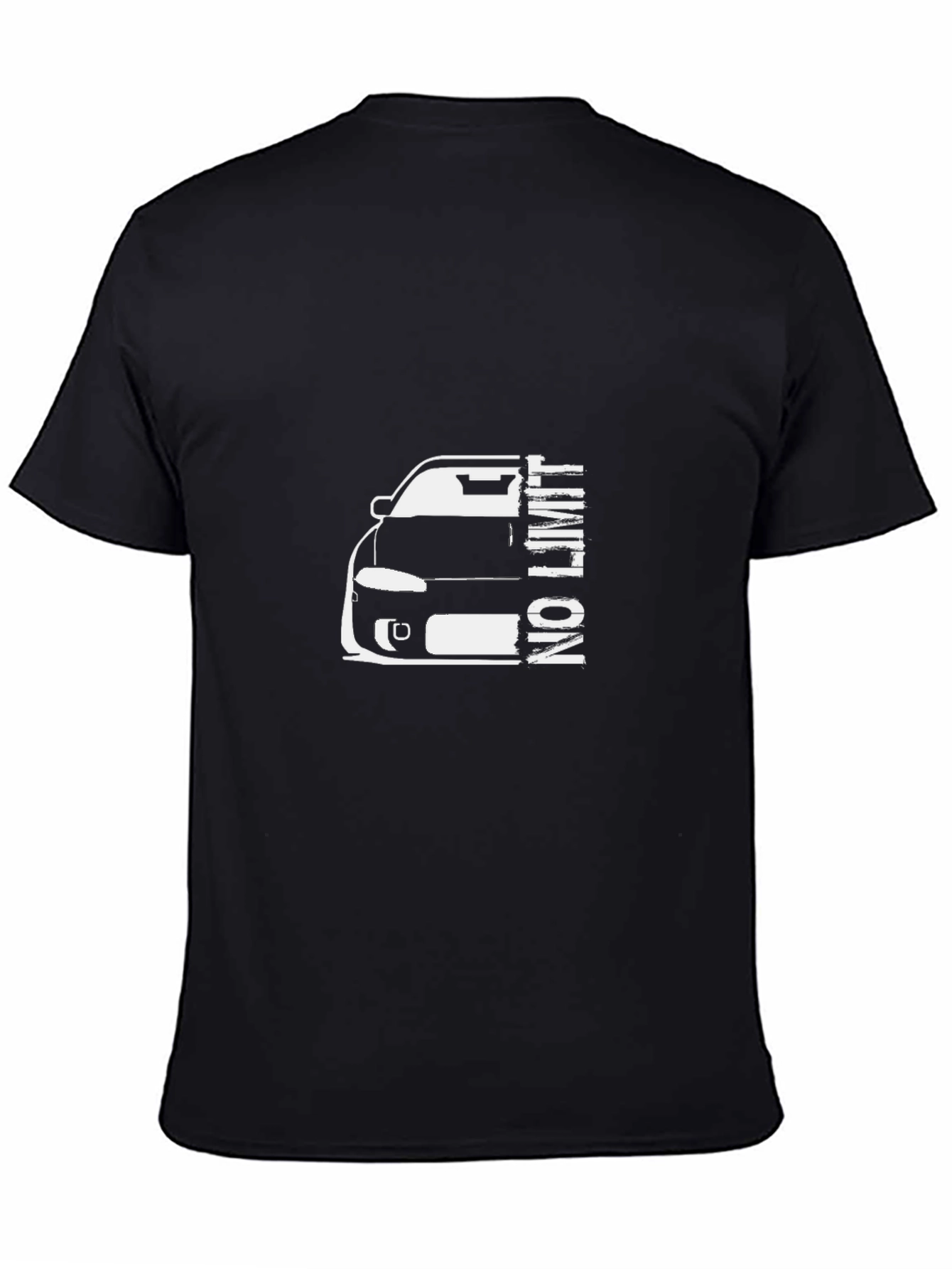 No Limit Car Graphic Black T-Shirt