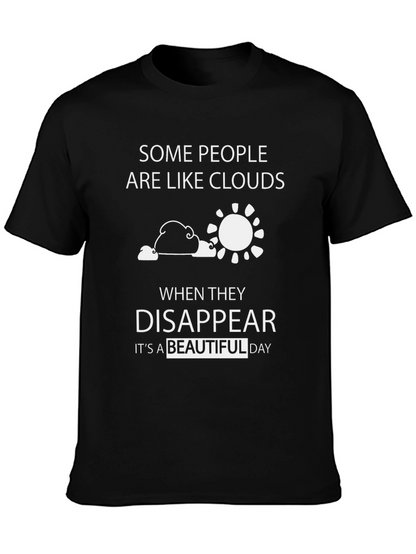 Funny Cloud Disappear Graphic T-Shirt