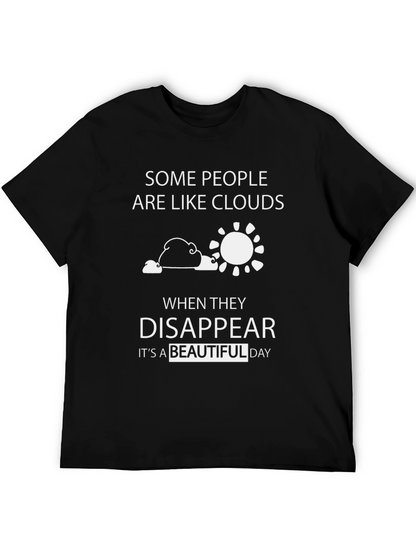 Funny Cloud Disappear Graphic T-Shirt