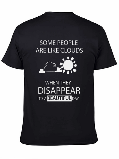 Funny Cloud Disappear Graphic T-Shirt
