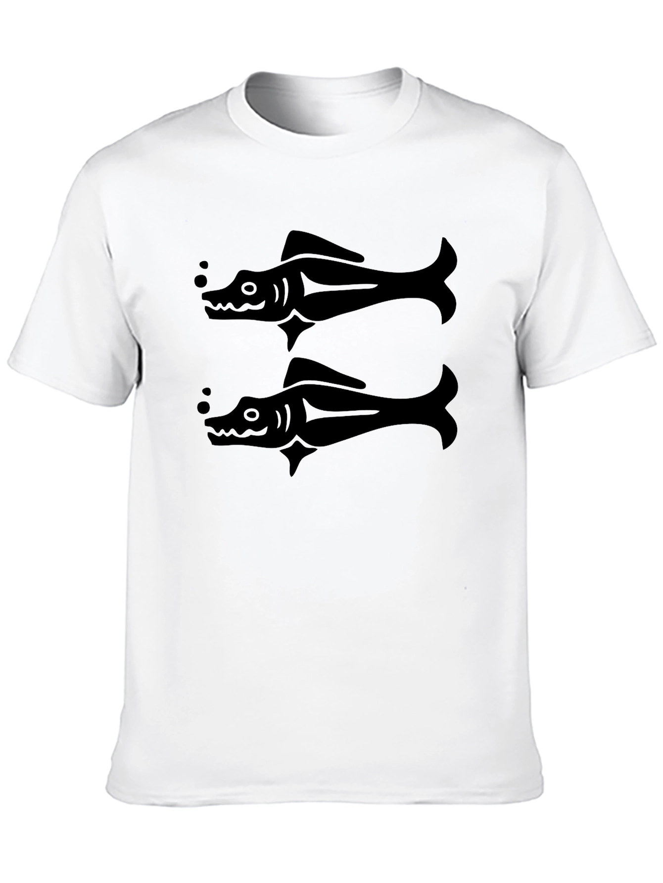 Black Fish Graphic T-Shirt - Stylish Mens Tee