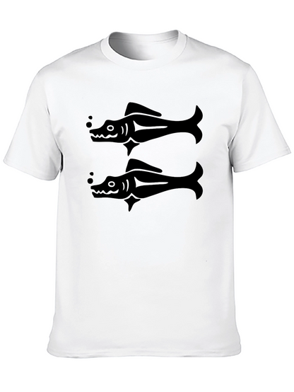 Black Fish Graphic T-Shirt - Stylish Mens Tee