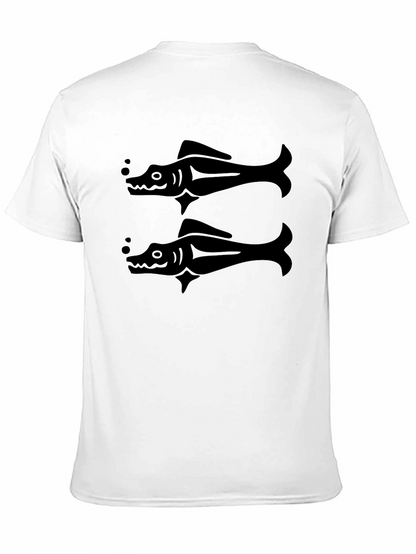 Black Fish Graphic T-Shirt - Stylish Mens Tee