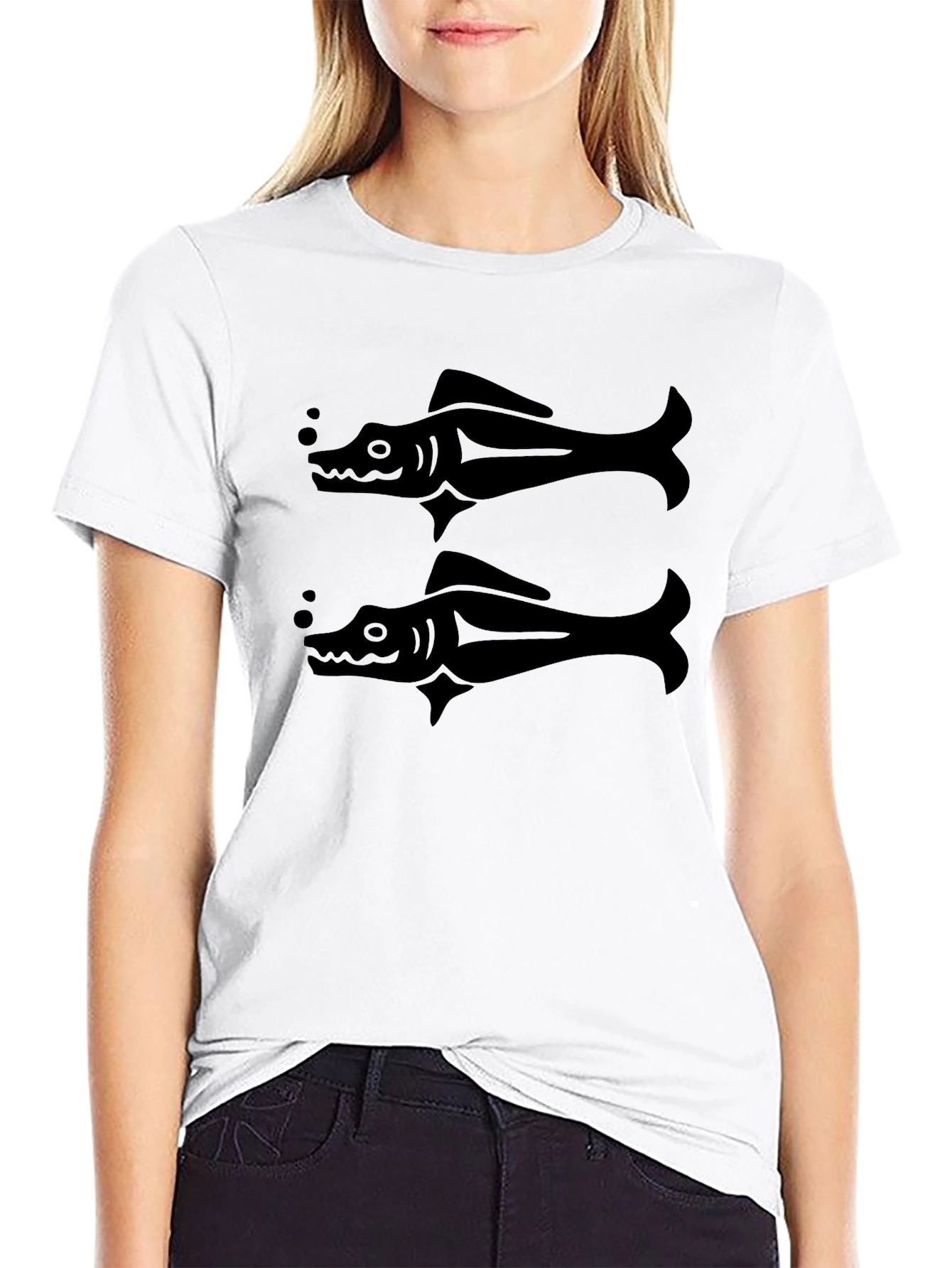 Black Fish Graphic T-Shirt - Stylish Mens Tee