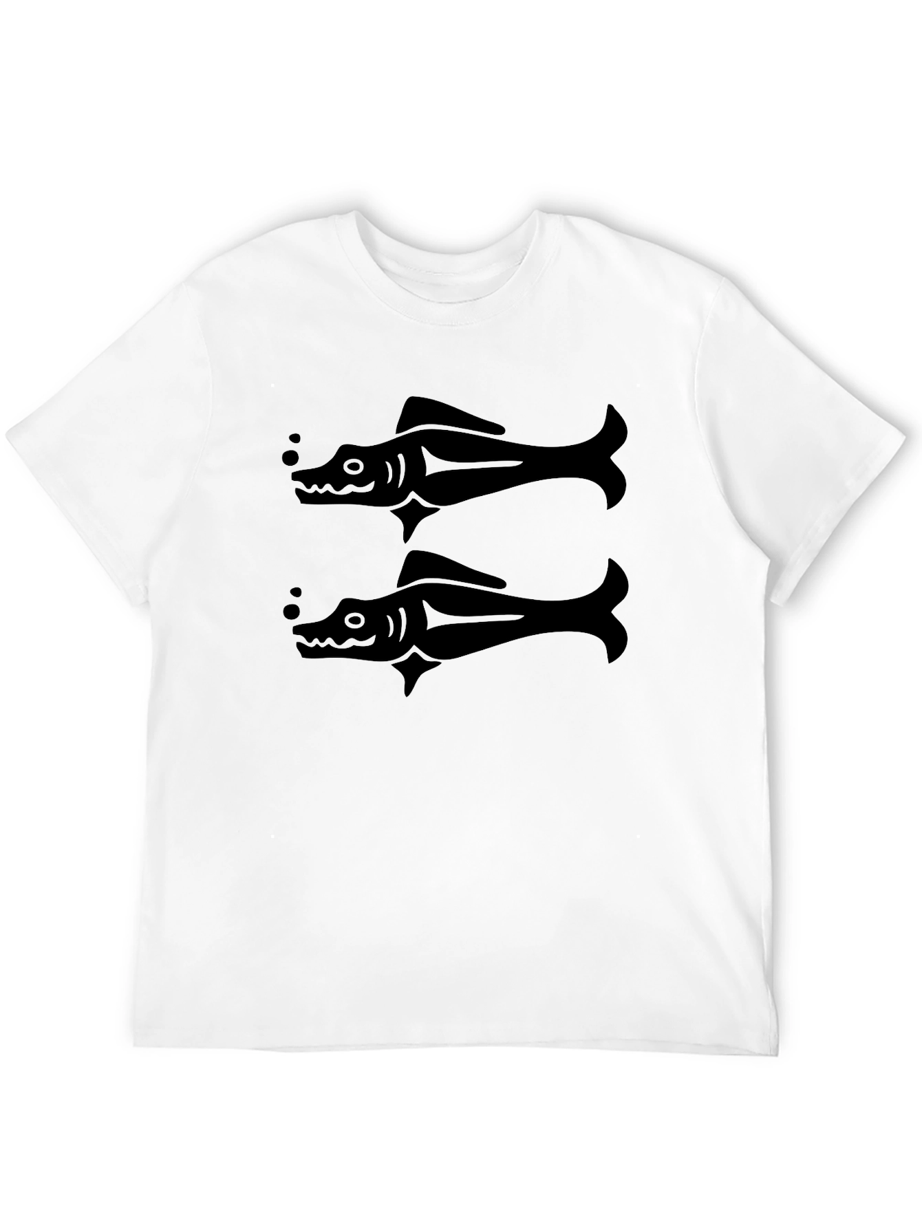 Black Fish Graphic T-Shirt - Stylish Mens Tee