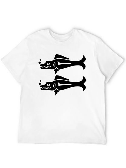 Black Fish Graphic T-Shirt - Stylish Mens Tee