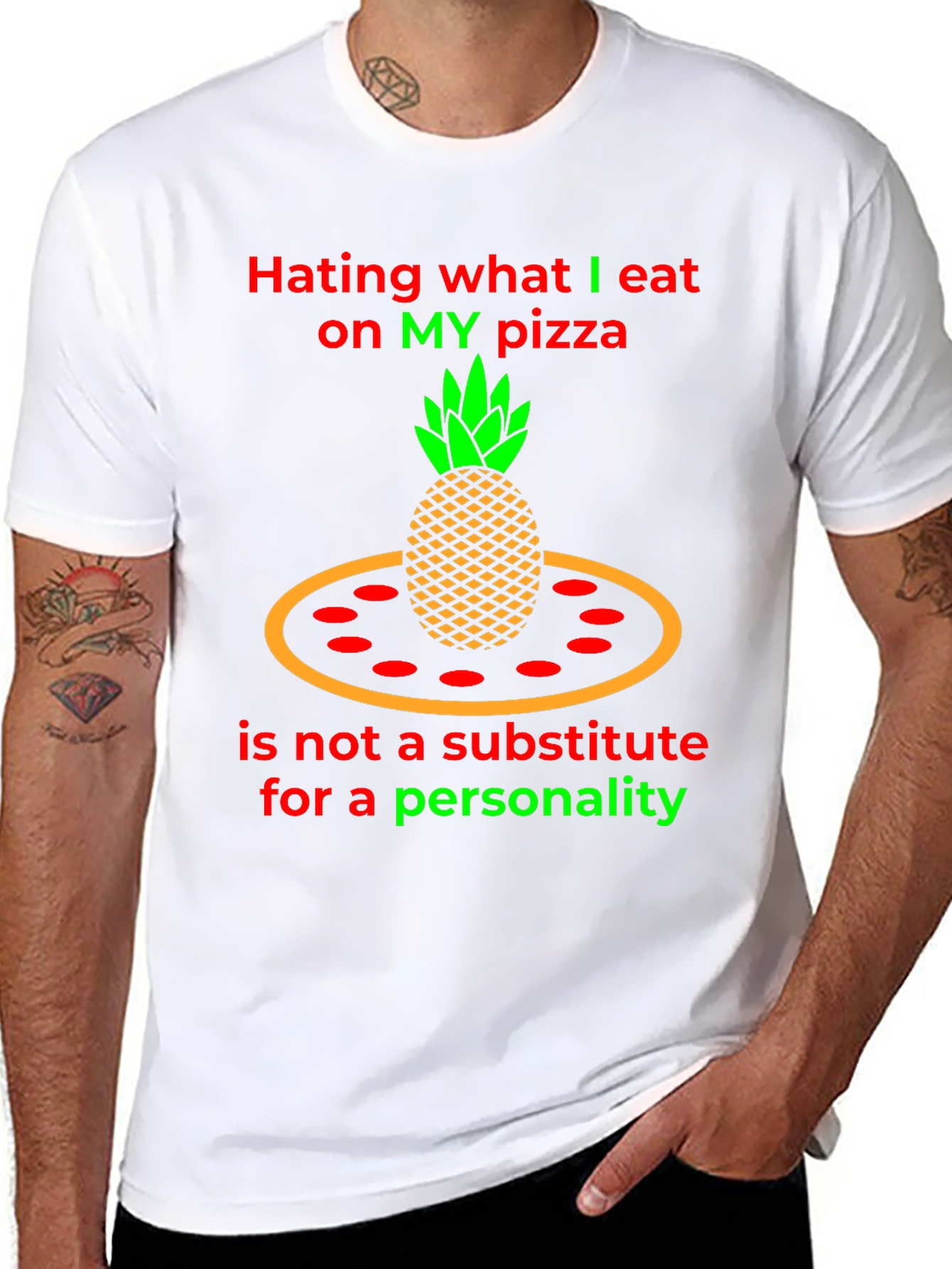 Pineapple Pizza T-Shirt - Hating My Pizza