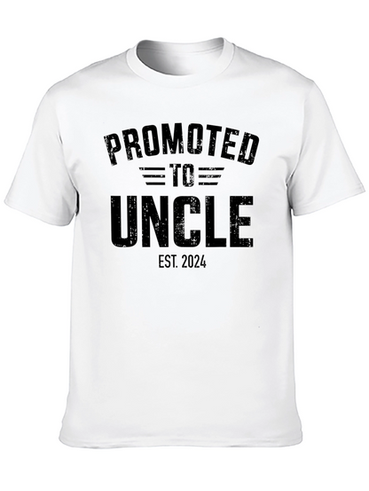 Promoted to Uncle Est. 2024 Mens Graphic Tee