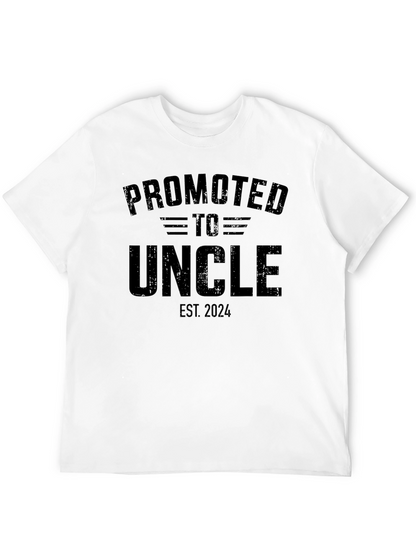 Promoted to Uncle Est. 2024 Mens Graphic Tee