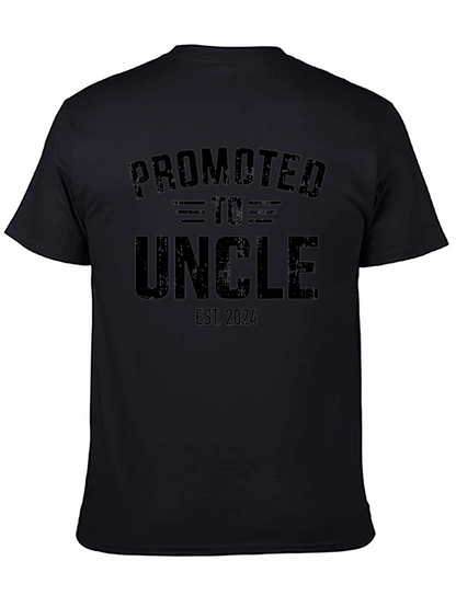 Promoted to Uncle Est. 2024 Mens Graphic Tee