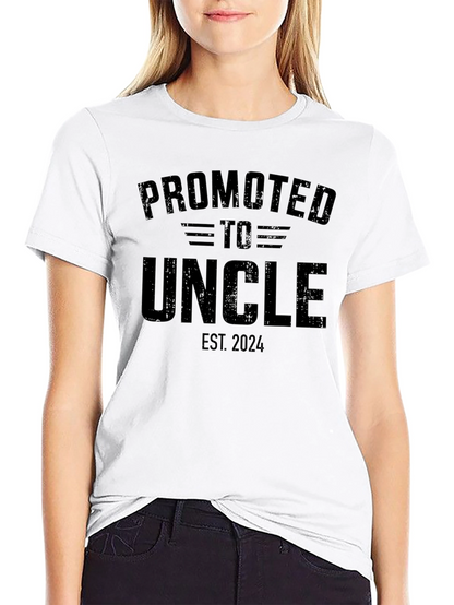 Promoted to Uncle Est. 2024 Mens Graphic Tee