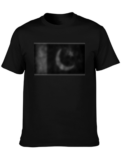 Black Graphic Tee - Pakistan Flag